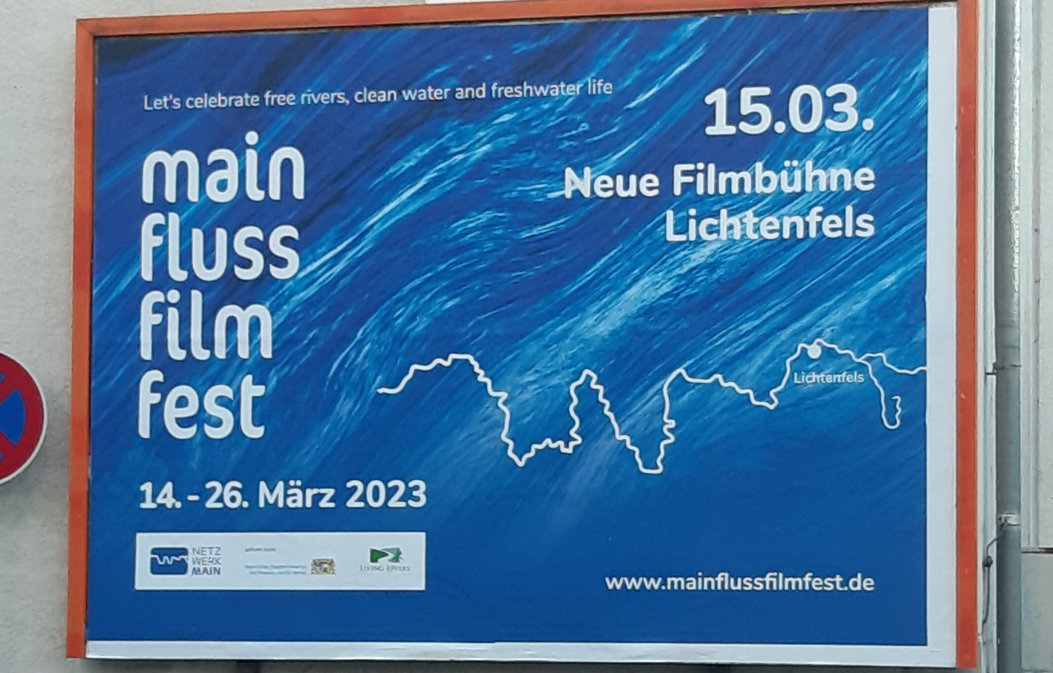 Neue Filmbühne Lichtenfels MainFlussFilmFest Plakat 2023. Foto: Anne Schmitt