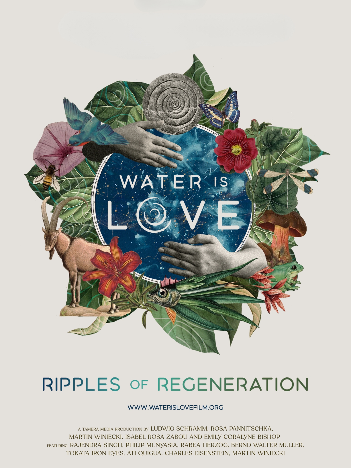 Water_is_Love_Film_poster_TemeraMedia Water is Love - Ripples of Regeneration. Filmposter. (c) Tamera Media Production.